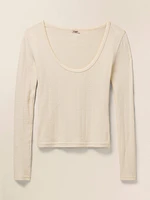 Pacific Pointelle Scoop Neck