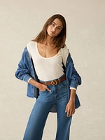 Pacific Pointelle Scoop Neck