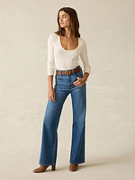 Pacific Pointelle Scoop Neck
