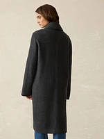 Atlantic Knit Coat - Charcoal