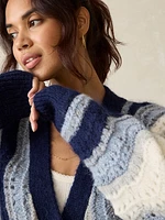 Freeride Cardigan - Indigo Waves