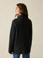 Frost Relaxed Cardigan - Charcoal