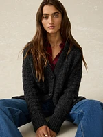 Frost Relaxed Cardigan - Charcoal