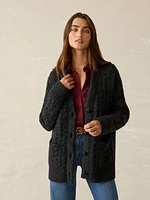 Frost Relaxed Cardigan - Charcoal