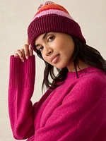 Sun and Wave Beanie - Red Multi