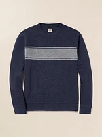 Legend™ Surf Stripe Sweater Crew - Brighton Navy