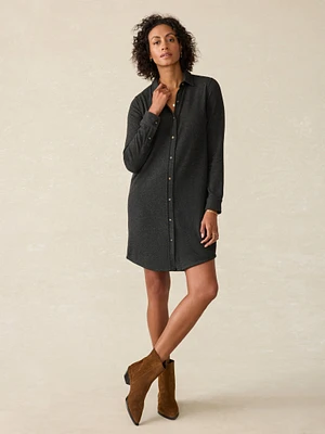 Legend™ Sweater Dress - Heathered Black Twill