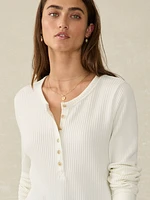 Legend™ Apres Waffle Henley - Egret