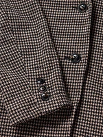 Inlet Knit Tweed Blazer - Mocha Mountain Houndstooth