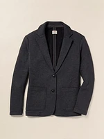 Inlet Knit Blazer - Black Sky Melange