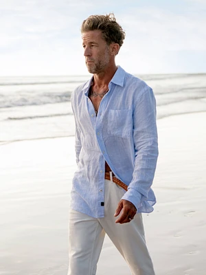 Laguna Linen Shirt - Summer Classic Stripe