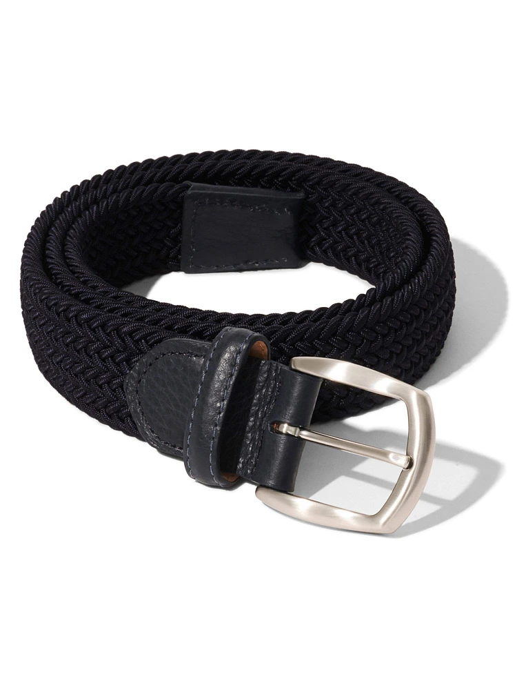 Stretch Woven Belt - Navy