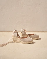 Manebi Low Wedge Espadrille - Natural