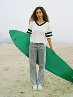 Slim Straight Sunwashed Denim