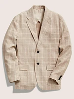 Reserve Linen Yarn Dyed Blazer - Summer Sands Windowpane