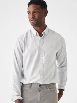 Stretch Oxford Shirt (Tall) - Classic Stripe