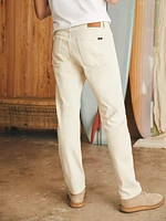 Organic Cotton Slim Straight Denim - Stone
