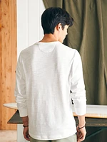 Sunwashed Slub Crew - White Surf Stripe
