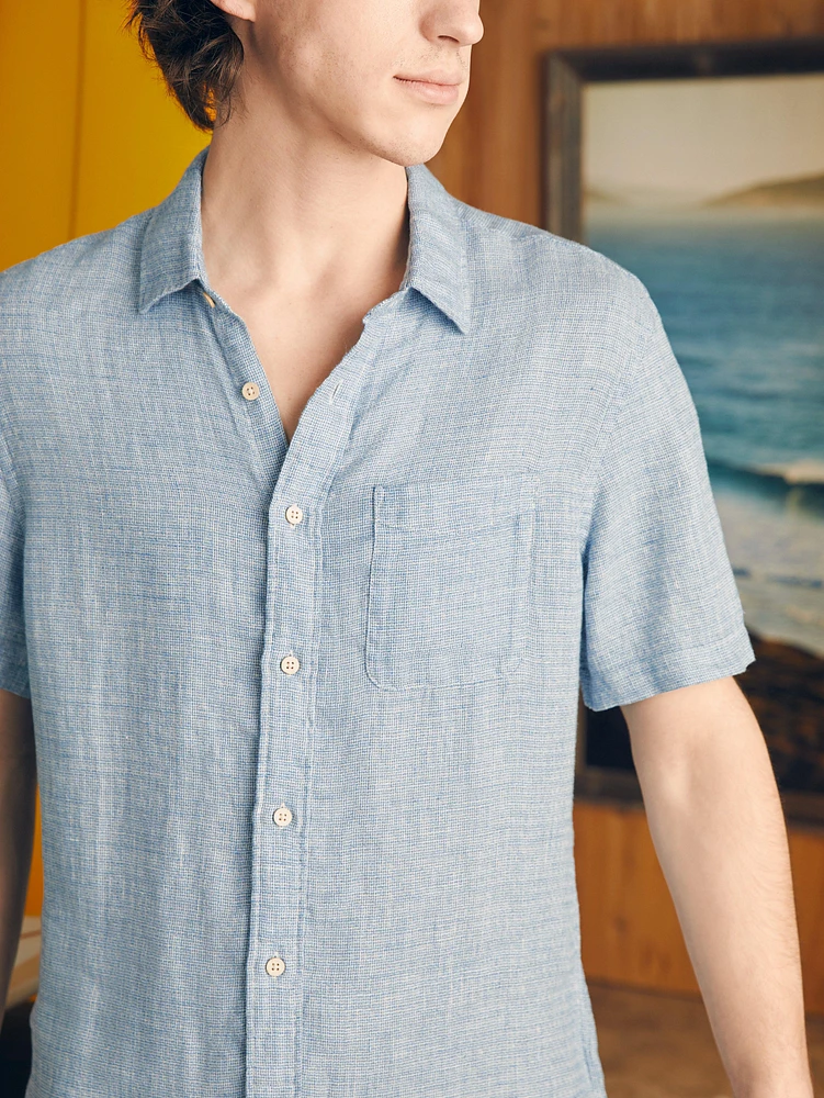Short-Sleeve Palma Linen Shirt