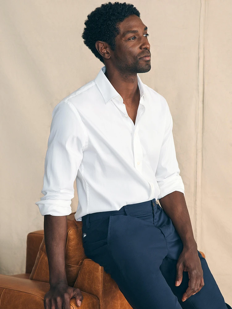 Movement™ Dress Shirt (Tall) - Cloud White