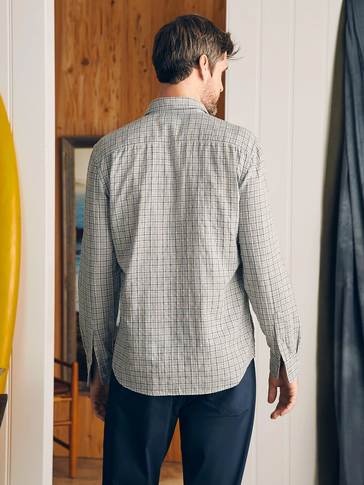 Sunwashed Chambray Shirt - Silver Falls Plaid