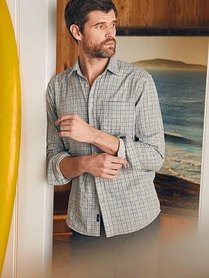 Sunwashed Chambray Shirt - Silver Falls Plaid