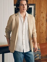 Short-Sleeve Palma Linen Shirt (Tall) - Bright White Basketweave