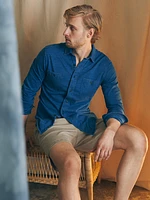 Sunwashed Knit Shirt - Medium Indigo Wash