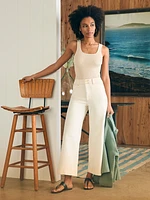 Harbor Crop Jean - White Dune Wash