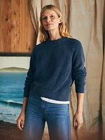 Sunwashed Fisherman Crew Sweater