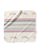 Doug Good Feather Organic Cotton Baby Blanket - Ivory Buffalo