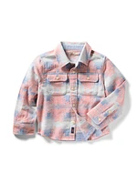 Kids Doug Good Feather Overshirt - Water Color Star Nation