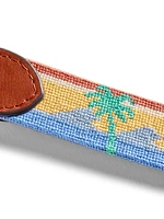 Sun And Waves Embroidered Belt - Wave