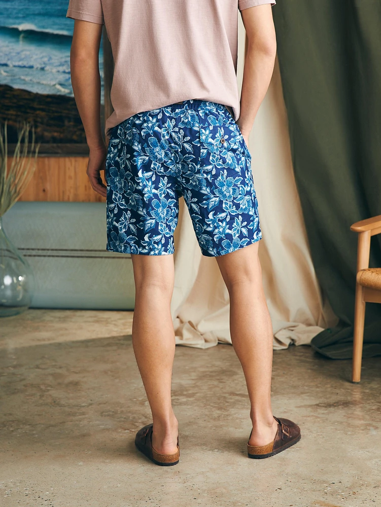 Sunwashed Boardshort - Majolica Frosty Bloom
