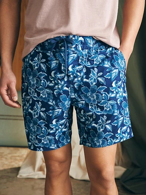 Sunwashed Boardshort - Majolica Frosty Bloom