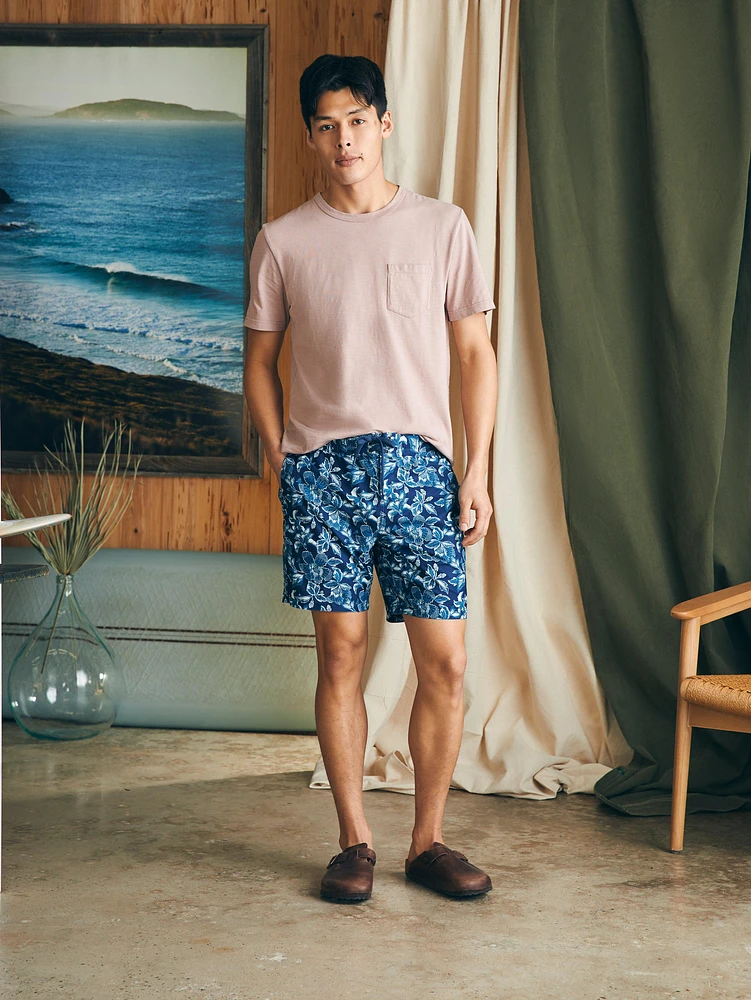 Sunwashed Boardshort - Majolica Frosty Bloom