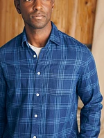 Sunwashed Chambray Shirt - Navy Night Windowpane