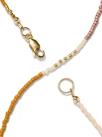 Faherty X Beyond The Sea Short Seed Bead Necklace - Coral Multi