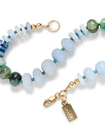 Faherty X Beyond The Sea Stone Bracelet - Emerald Lapis Opal