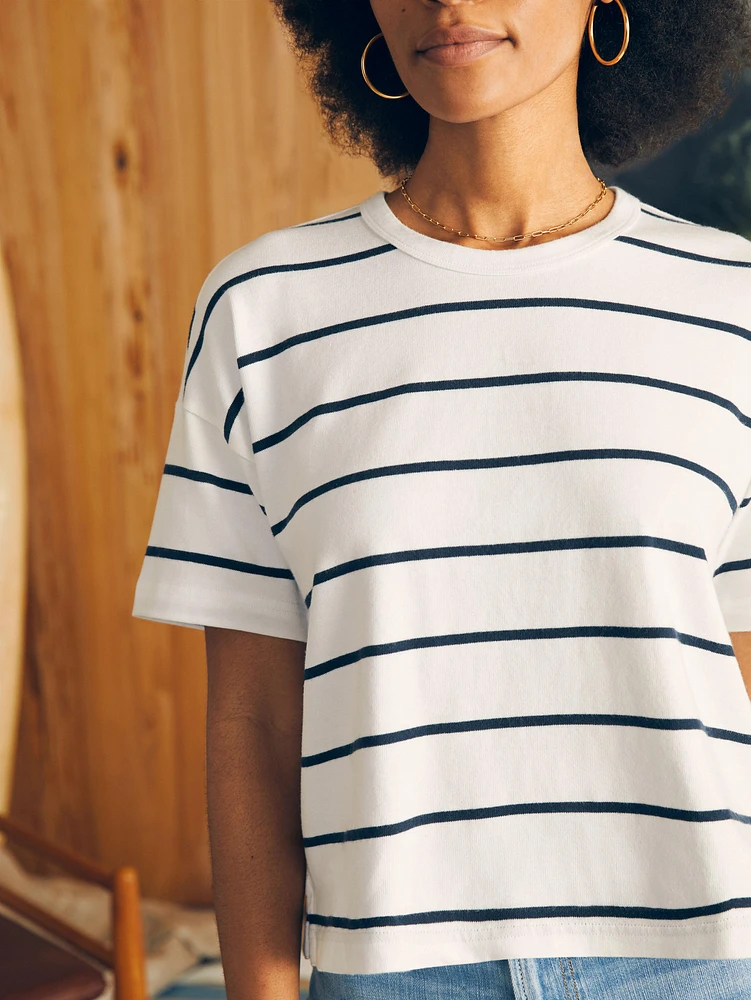 Sport Jersey Short-Sleeve Tee - White Osprey Stripe