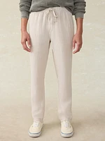 Linen Drawstring Pant - Weathered Sand