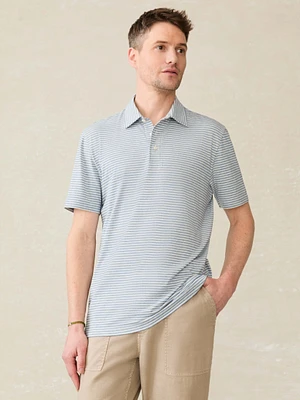 Short-Sleeve Movement™ Polo Shirt - Long Valley Stripe