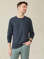 Long-Sleeve Sunwashed Regenerative Cotton Tee