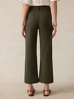 Stretch Terry Patch Pocket Ankle Pant - Forest Olive
