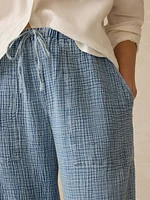 Laidback Gauze Pant - Light Indigo Wash