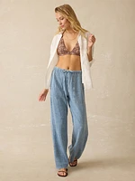 Laidback Gauze Pant - Light Indigo Wash