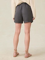 Topanga Drape Short - Washed Black