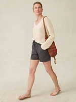 Topanga Drape Short - Washed Black