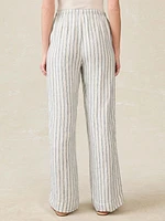 Laidback Linen Pant - Oceanside Stripe
