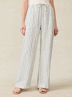 Laidback Linen Pant - Oceanside Stripe